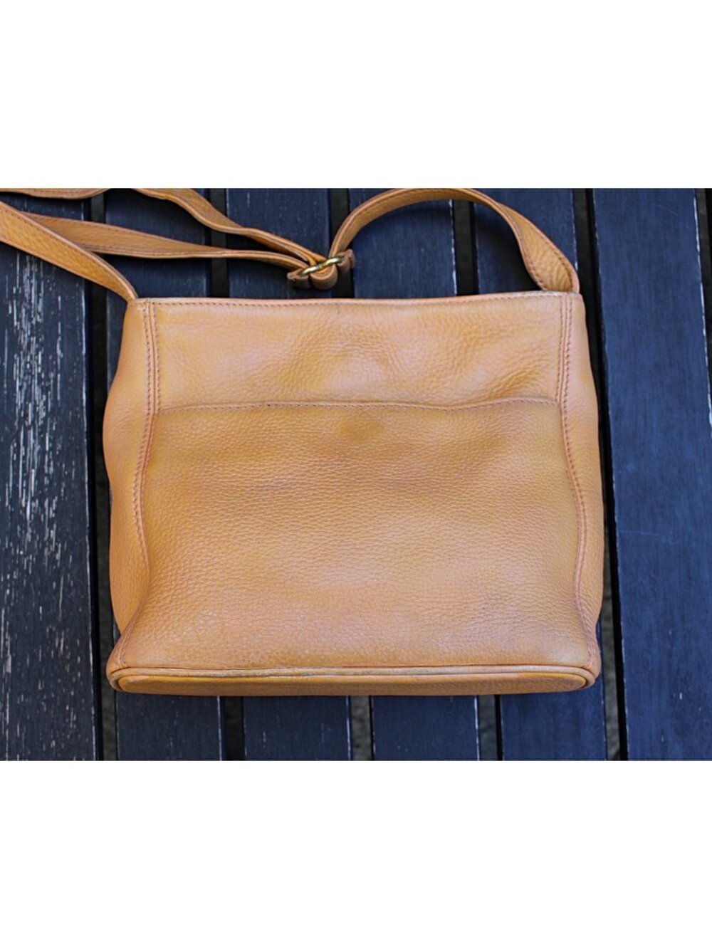 Coach Vintage - Sonoma Pocket Zip Natural Grain Bag 4924 -Marigold - Costa Rica - Picture 8 of 14